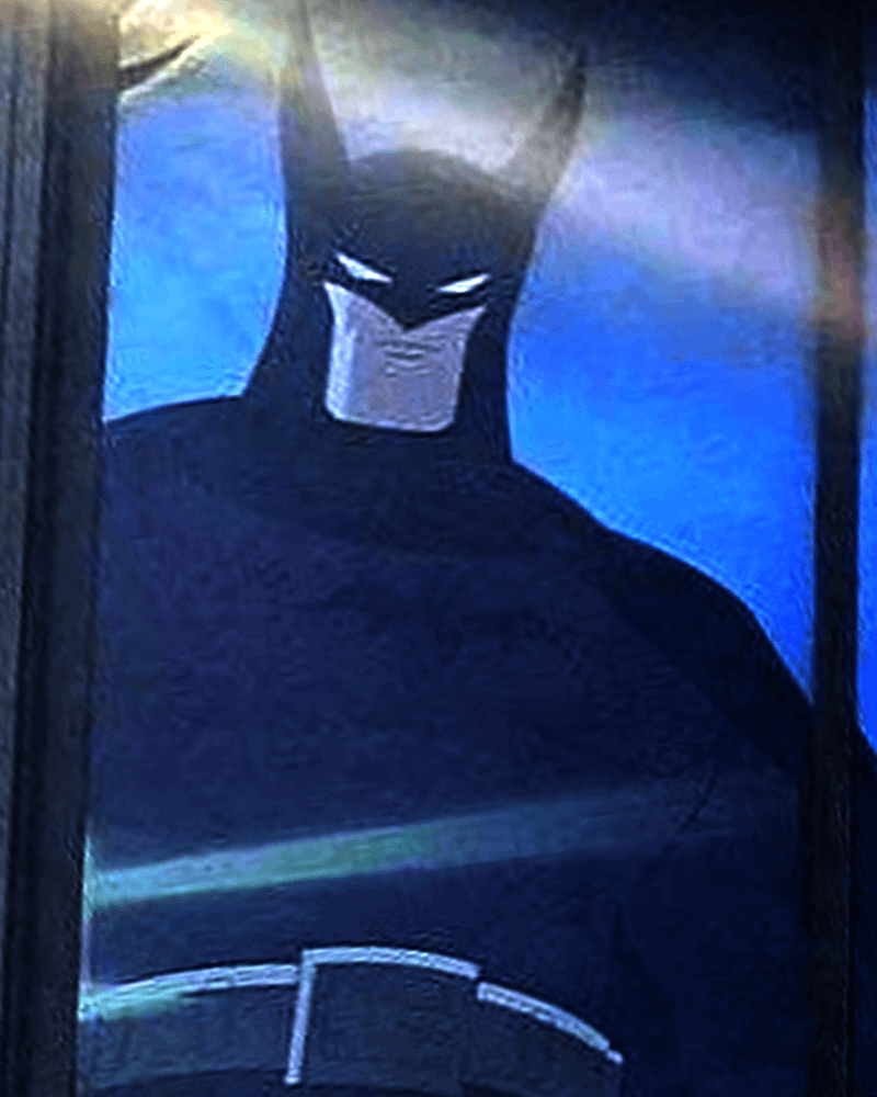 Batman in ad for 'Batman: Caped Crusader.'