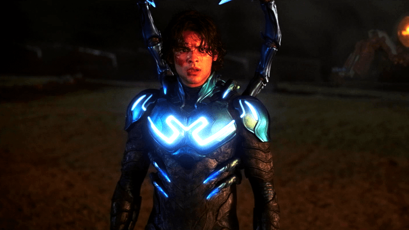 Xolo Maridueña in Blue Beetle.