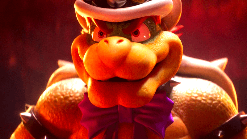 Bowser, the main antagonist of the Super Mario Bros. films.