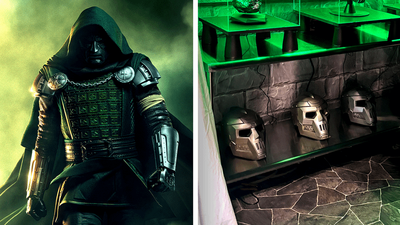 Doctor Doom in Avengers Doomsday in Avengers Doomsday NYCC display.