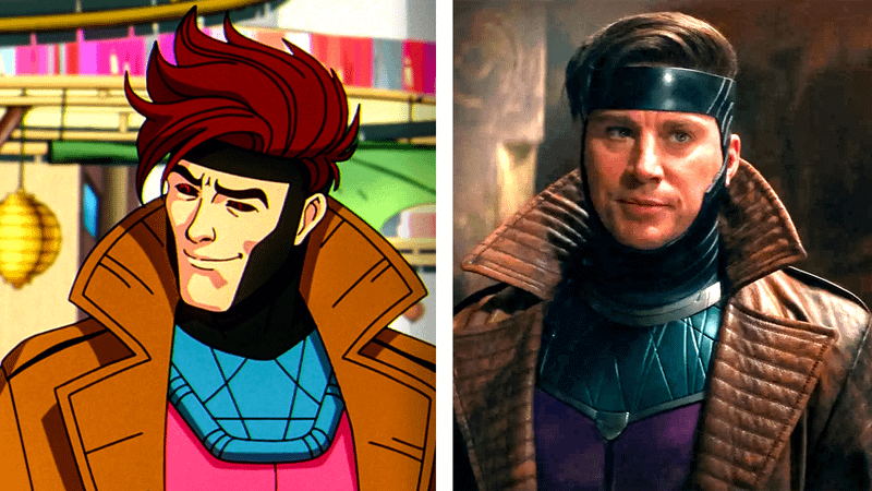 Gambit and Channing Tatum as Gambit.