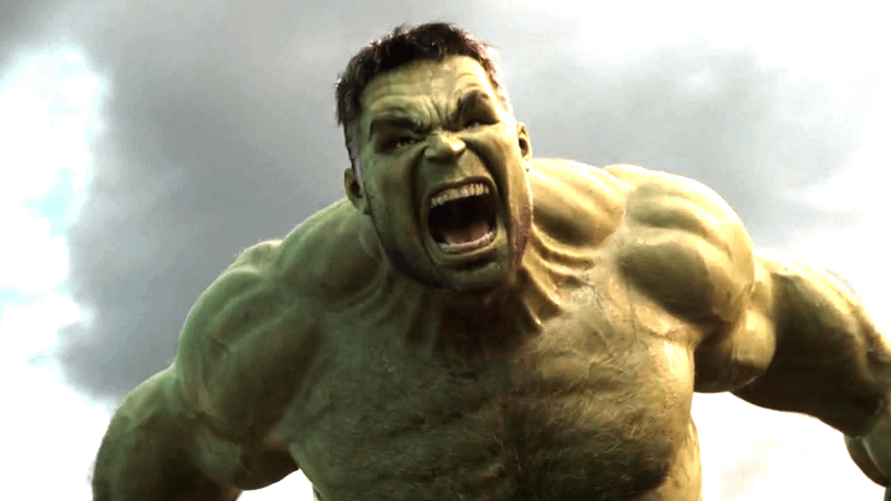 Hulk in Thor Ragnarok.