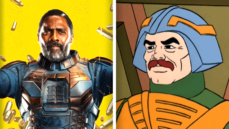 Idris Elba and Man-At-Arms