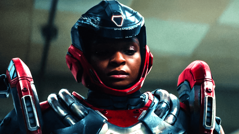 Dominique Thorne’s Riri Williams as Ironheart.