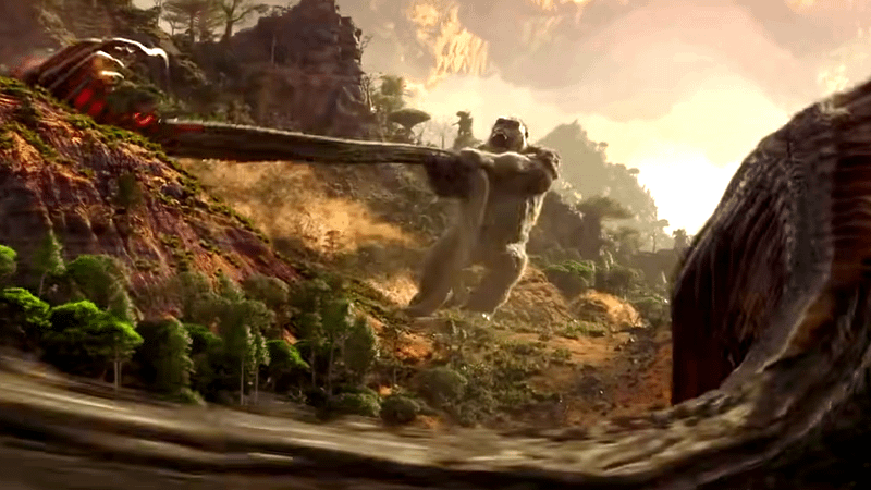Kong vs. Warbats in Godzilla vs. Kong.