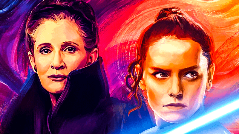 Leia and Rey from the Legacy book.