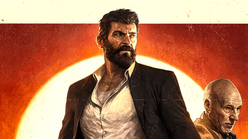 Hugh Jackman as Logan in Logan poster.