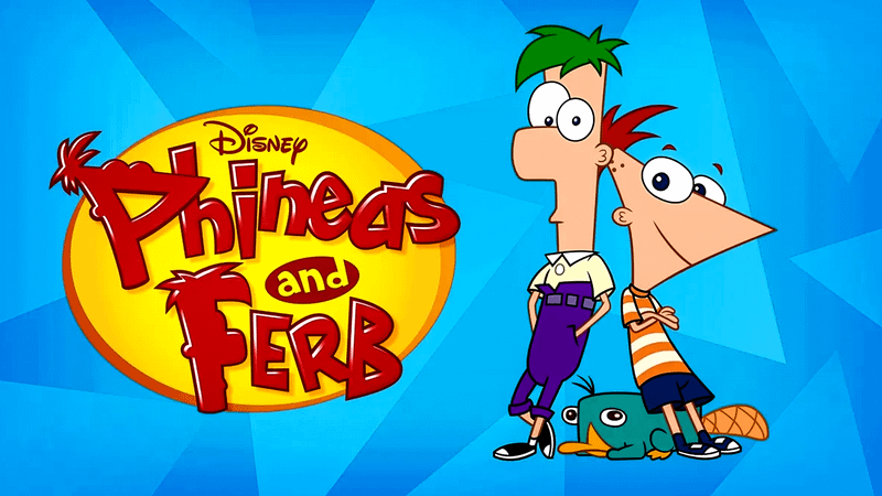 Phineas and Ferb Disney key art.