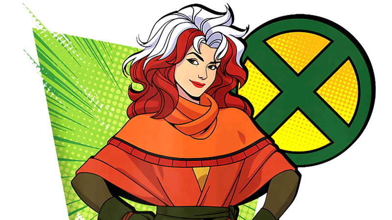 Rogue smiles broadly in her new X-Men '97 outfit.