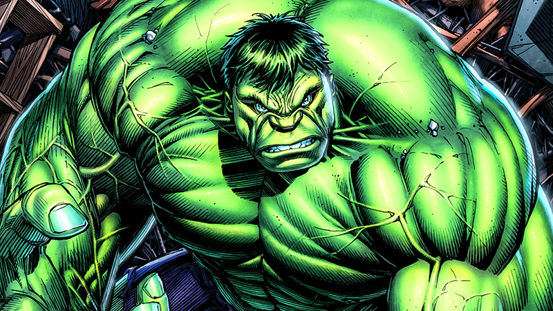 Savage Hulk looking upwards in Marvel Comics