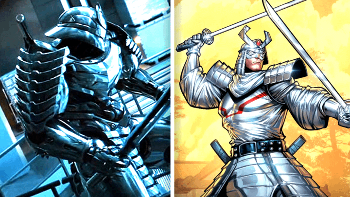Silver Samurai in The Wolverine and in the comics