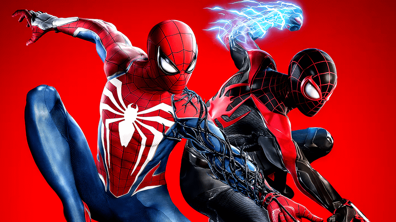 Peter Parker and Miles Morales in Insomniac's Marvel's Spider-Man.
