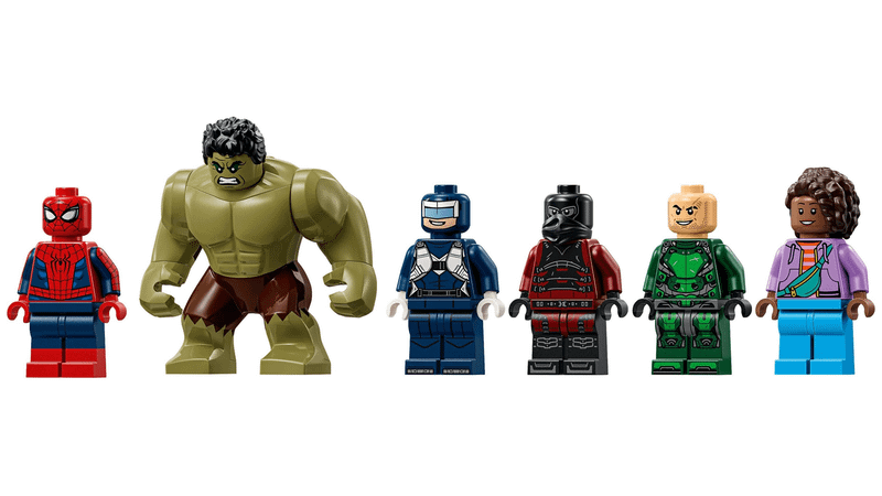 Spider-Man, Hulk, Boomerang, Scorpion and Tarantula.