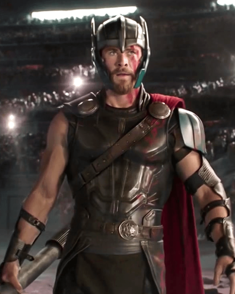 Thor's battle costume in Thor: Ragnarok.