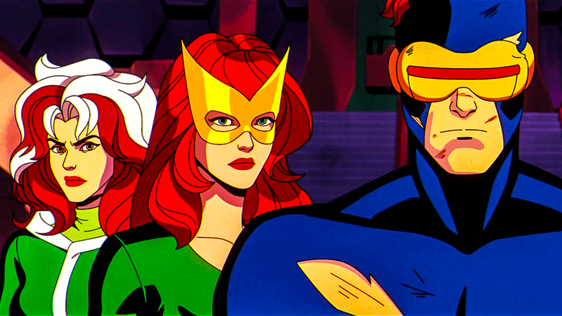 Cyclops, Jean Grey, & Rogue in X-Men '97.
