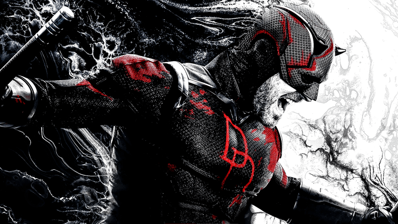 Charlie Cox as Daredevil in 'Daredevil: Born Again' art.