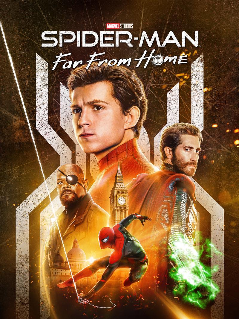 Spider-Man Far From Home (2019) movie digital poster artwork.