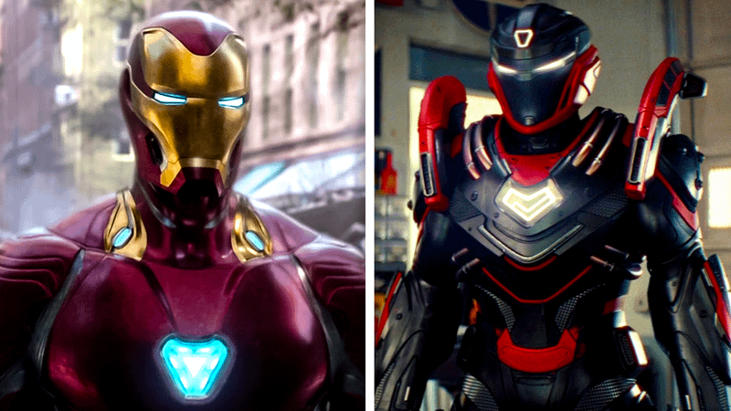 Iron Man and Ironheart from the MCU