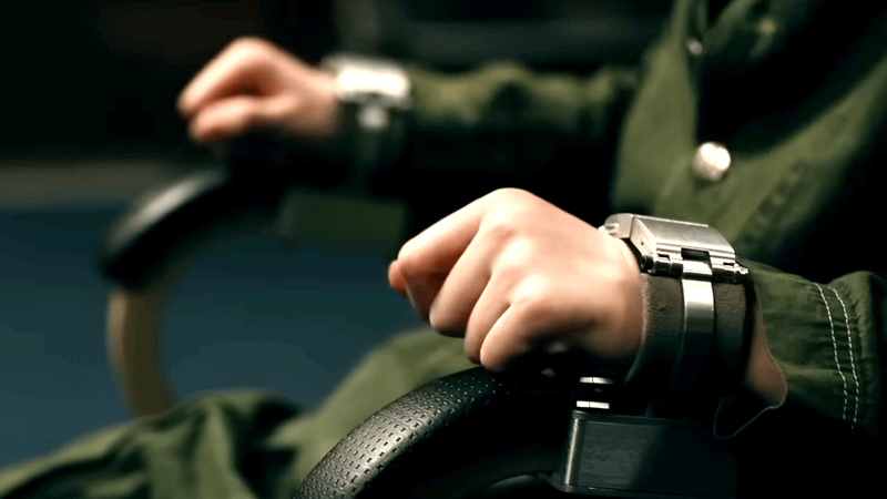 Presumably Sadie Sink's hands restrained to a chair.