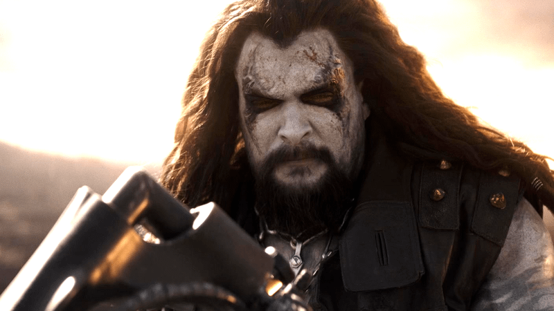 Jason Momoa as Lobo in Supergirl.