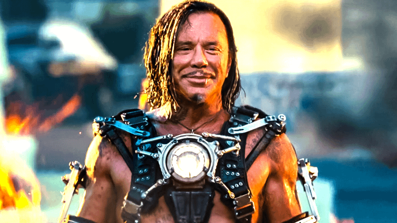 Mickey Rourke as Whiplash in Iron Man 2.