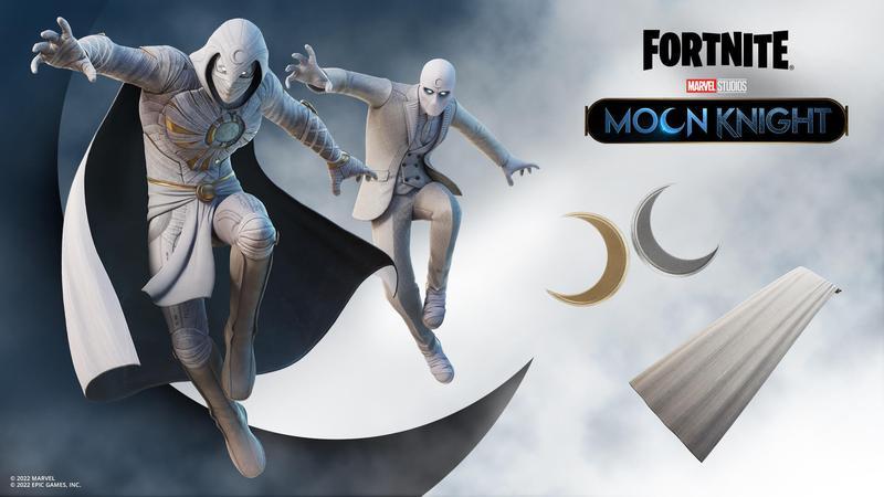 The Moon Knight skins from Fortnite