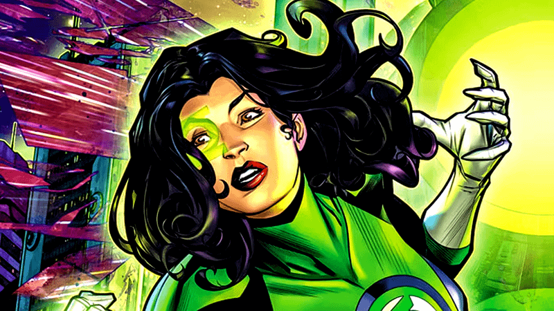 Jessica Cruz Green Lantern close up.