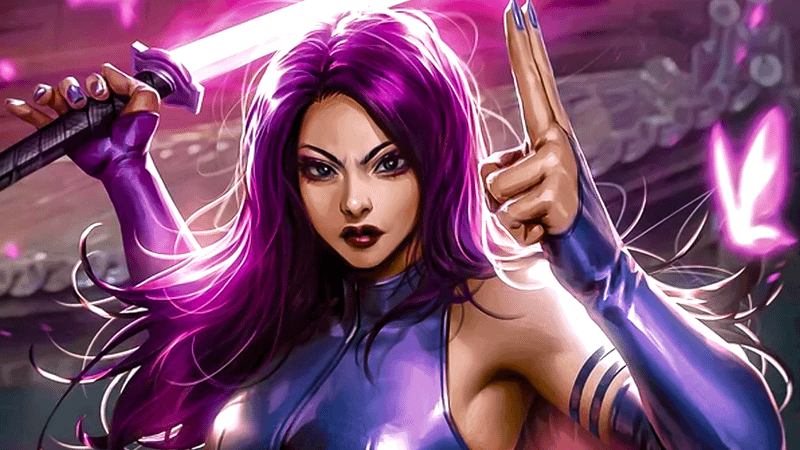 Betsy Braddock also known as Psylocke in Marvel Comics.