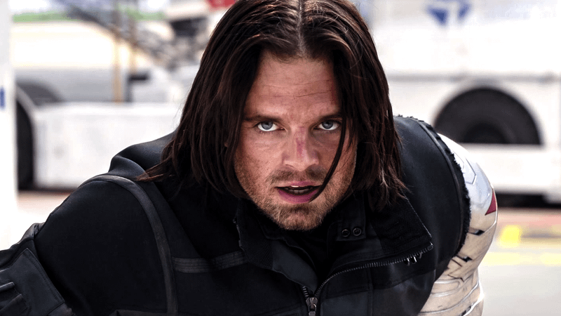 Sebastian Stan as the Winter Soldier in Marvel.