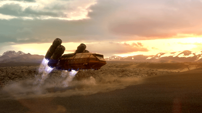 A space ship from the Supergirl movie.