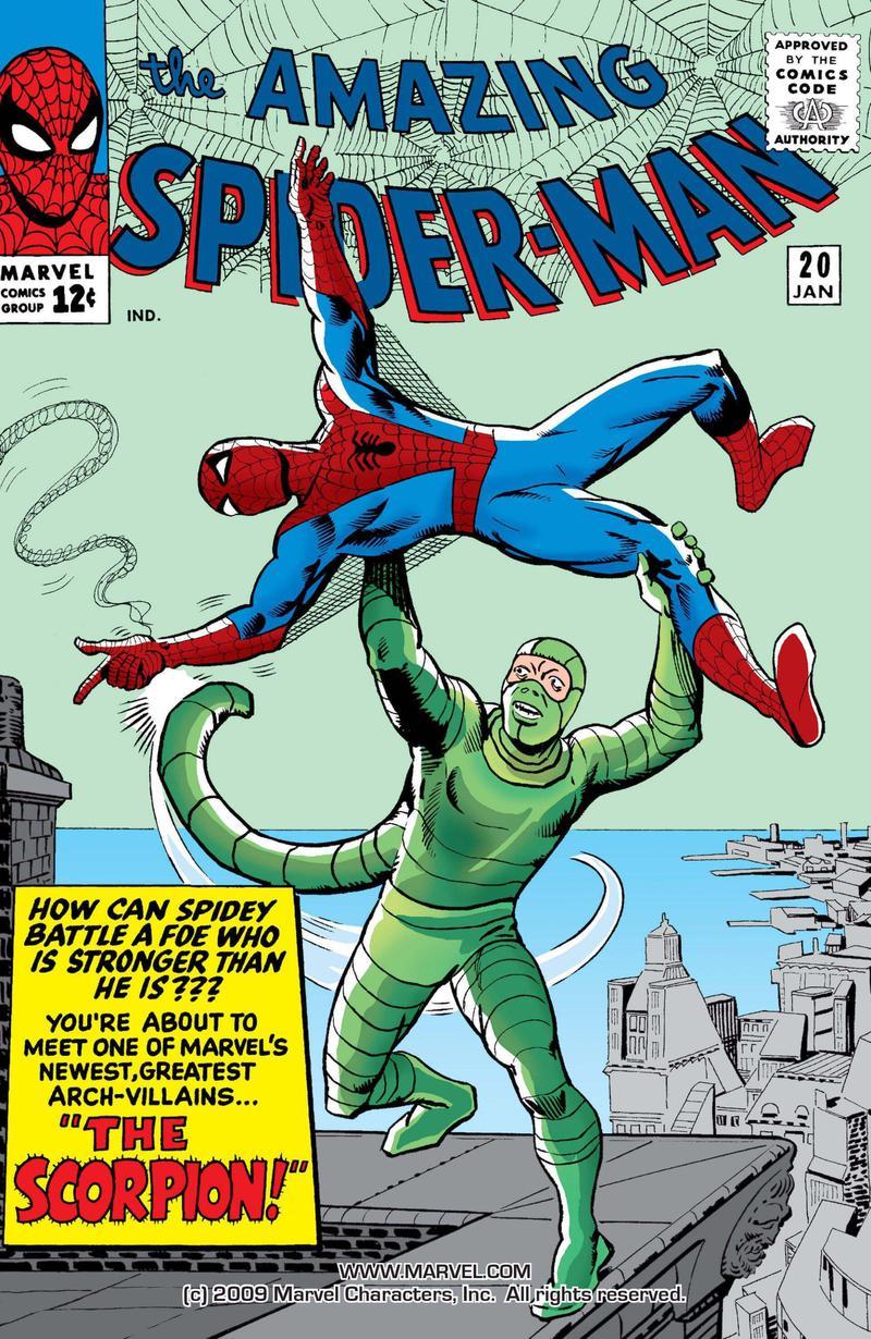 Scorpion's first appearance in Marvel Comics.