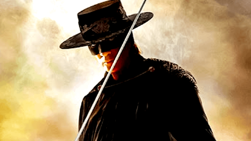 Antonio Banderas as Zorro in The Mask of Zorro