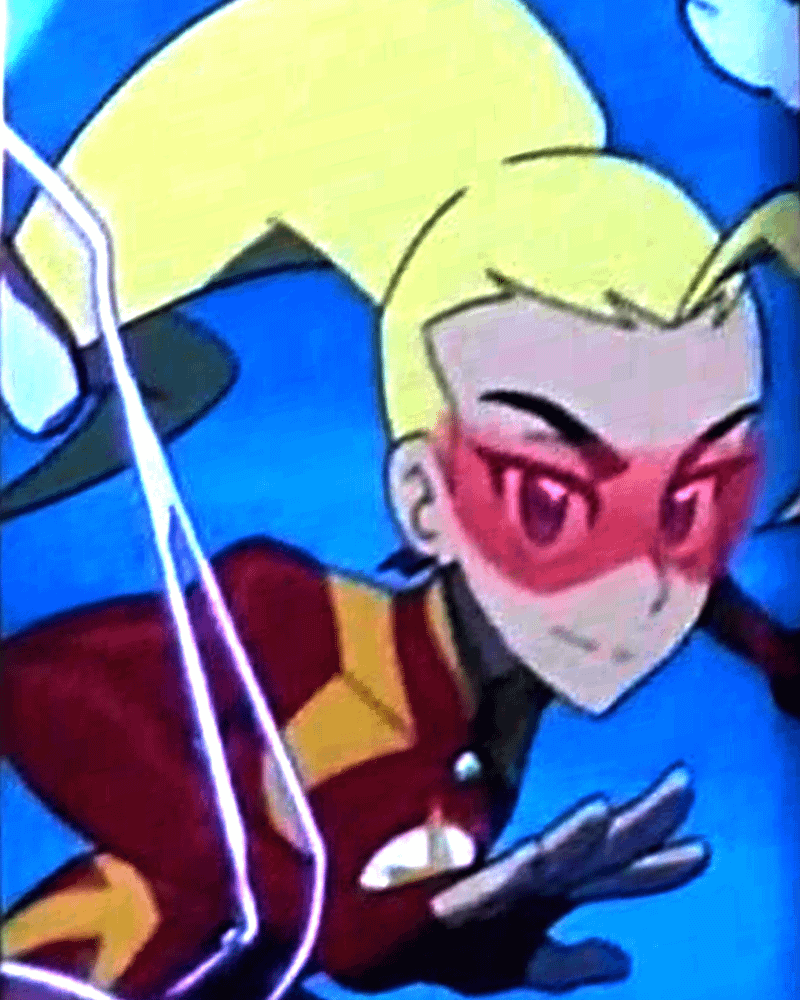 blonde-haired Flash from 'DC Superpowers.'