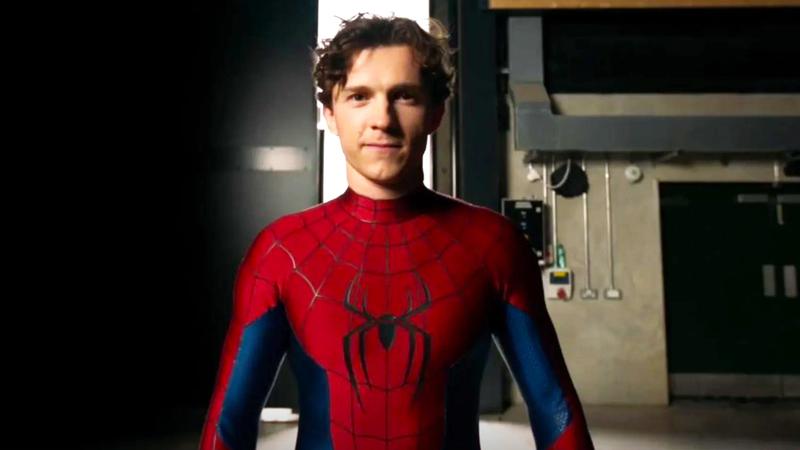 Tom Holland in his Spider-Man: Brand New Day Spider-Man suit