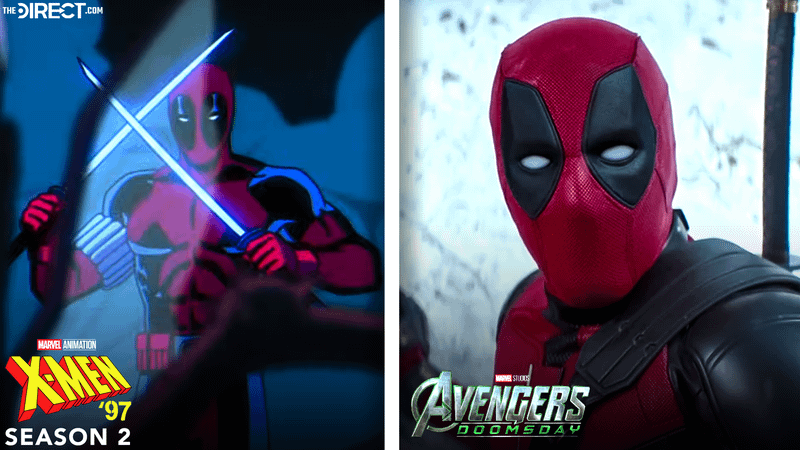 Deadpool from X-Men' 97 and Deadpool & Wolverine.