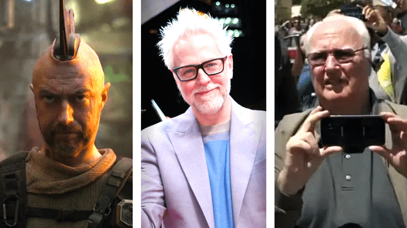 James Gunn alongside his brother Sean and father Jim Gunn.