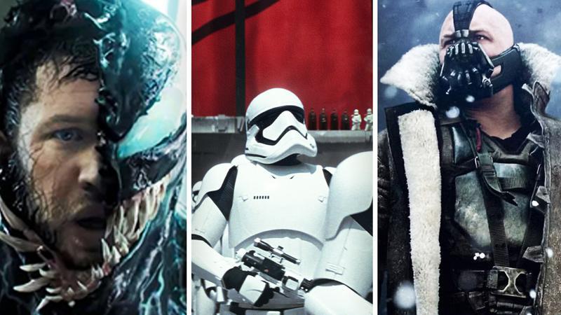 Tom Hardy in Marvel DC and Star Wars