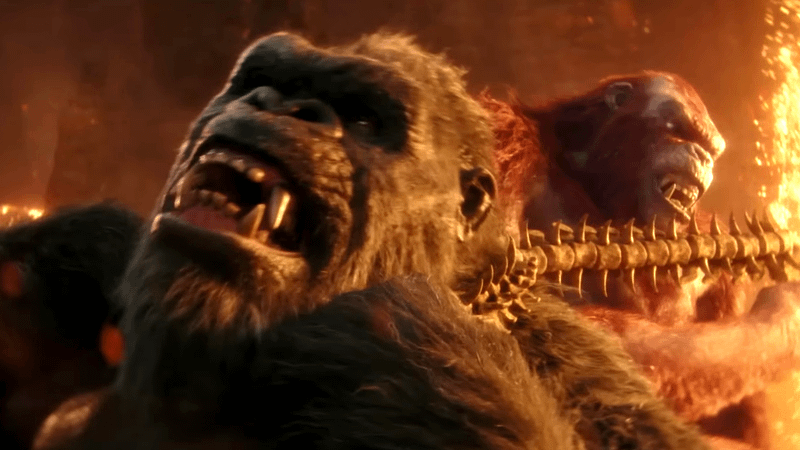 Kong vs. Skar King in Godzilla x Kong: Supernova.