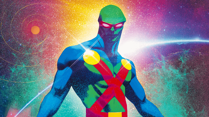 Martian manhunter in space in DC Comics