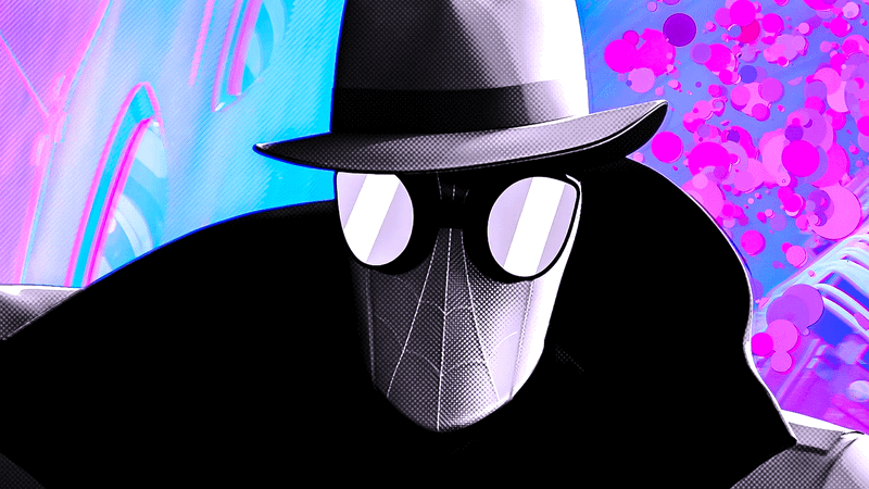 Spider-Man Noir in Across the SpiderVerse.