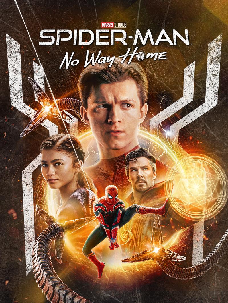 Spider-Man: No Way Home (2021) movie digital poster artwork.