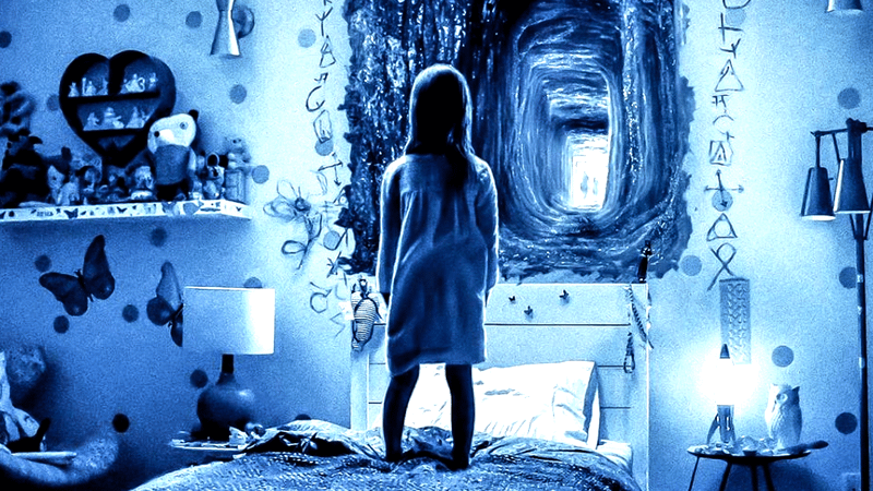 Paranormal Activity poster.