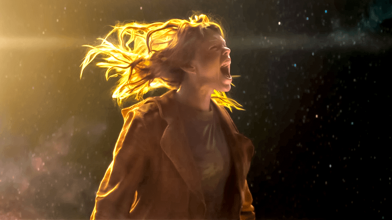 Kara screaming while in the vacuum of space.
