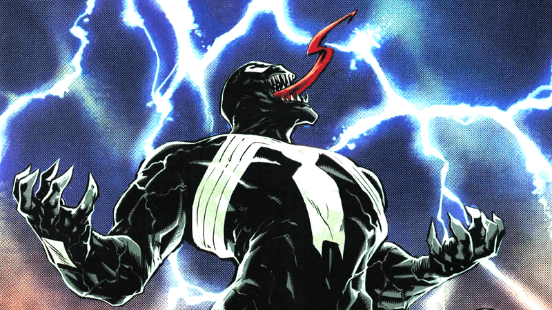 Venom from Marvel Comics.