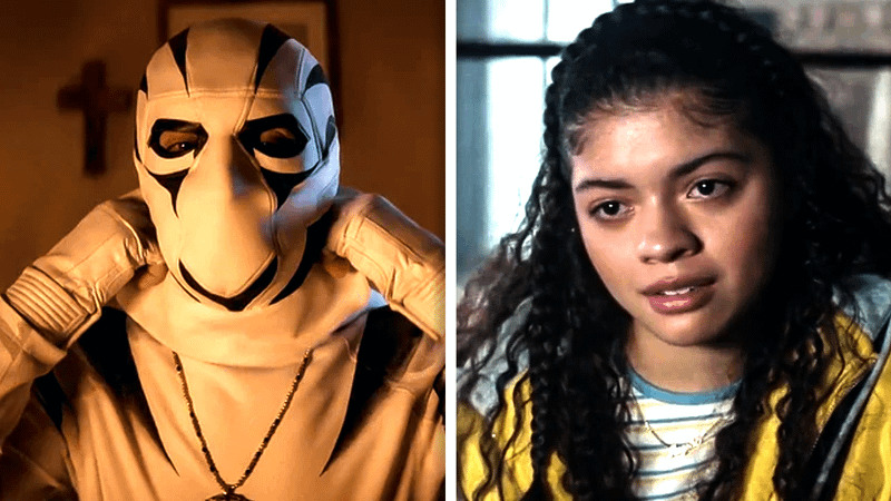 White Tiger and Angela from the MCU.