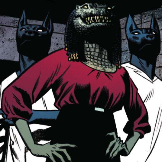 Ammit True Form Moon Knight Comic Panel. 