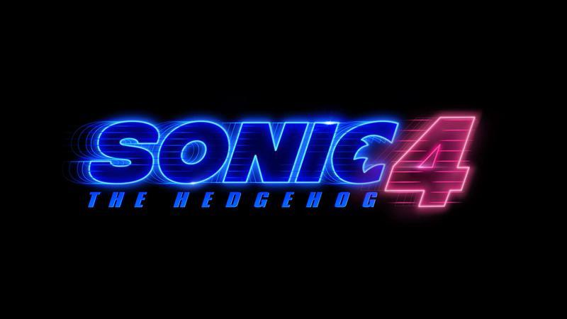 Sonic the Hedgehog 4 logo with a pink 4