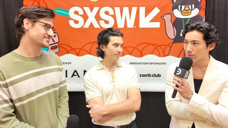 Russ Milheim, Maximilian Lee Piazza, and Brian Tetsuro Ivie at SXSW 2026.
