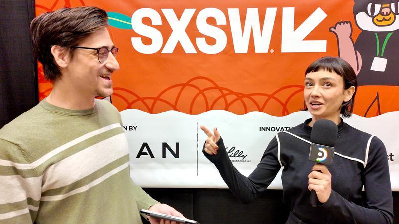 Russ Milheim and Sydney Chandler at SXSW 2026.