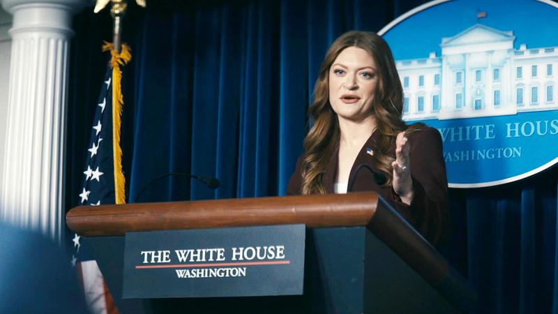 Vice President Ashley Barrett with Reporters in The Boys Season 5.